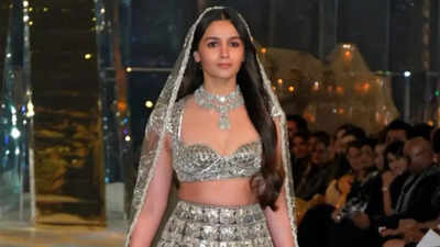 Netizens react to Alia Bhatt's ramp walk in Manish Malhotra's bridal wear, say she looks ‘tired and not interested’