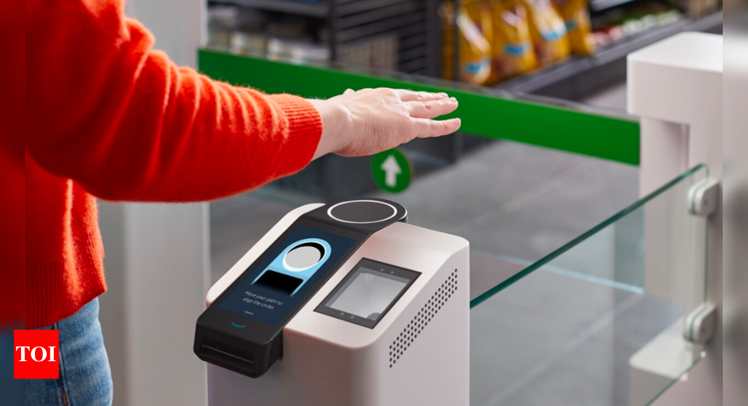 Amazon introduces palm-based payments for grocery stores eliminating the need for cash or cards.