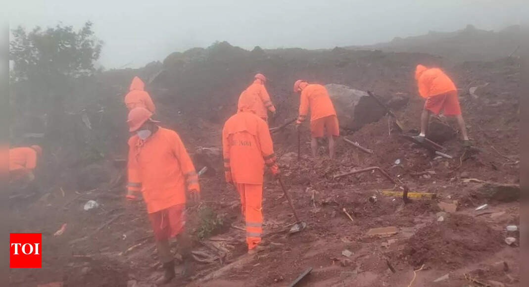 Maharashtra News Live Updates: Three more bodies recovered from landslide-hit Irshalgad, toll rises to 26 - Vimarsana News