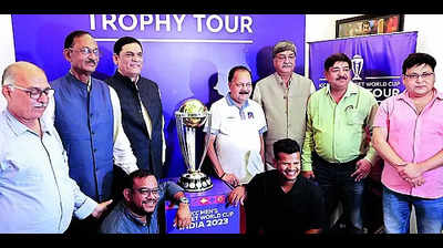 Tons of joy: Catchglimpse of CricketWorld Cup trophy
