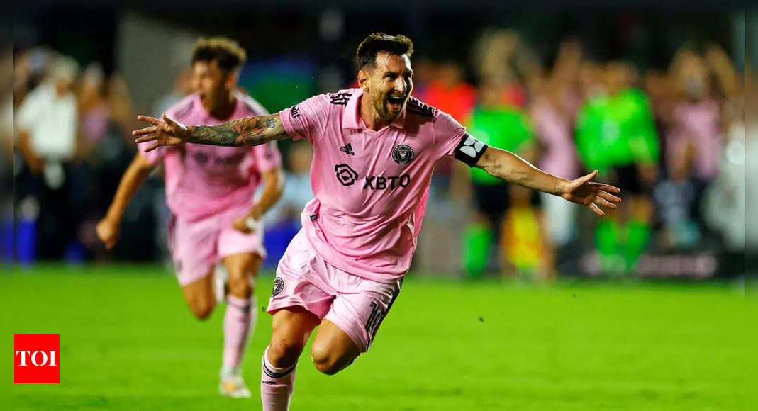 Lionel Messi nets free-kick winner in Inter Miami debut | Football News – Times of India