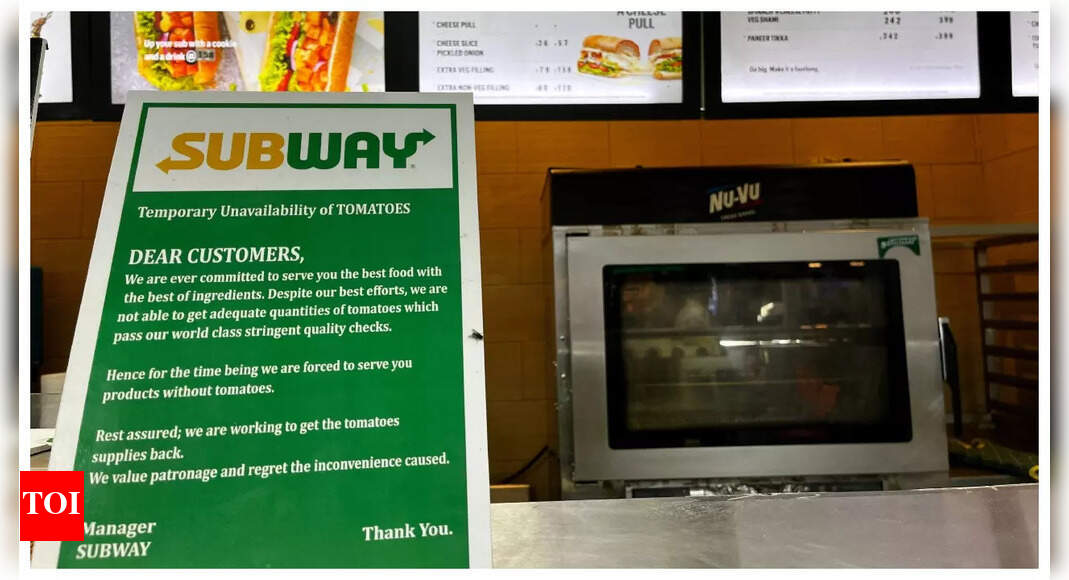After McDonald’s, some Subway outlets drop tomatoes from sandwiches & other dishes | India News