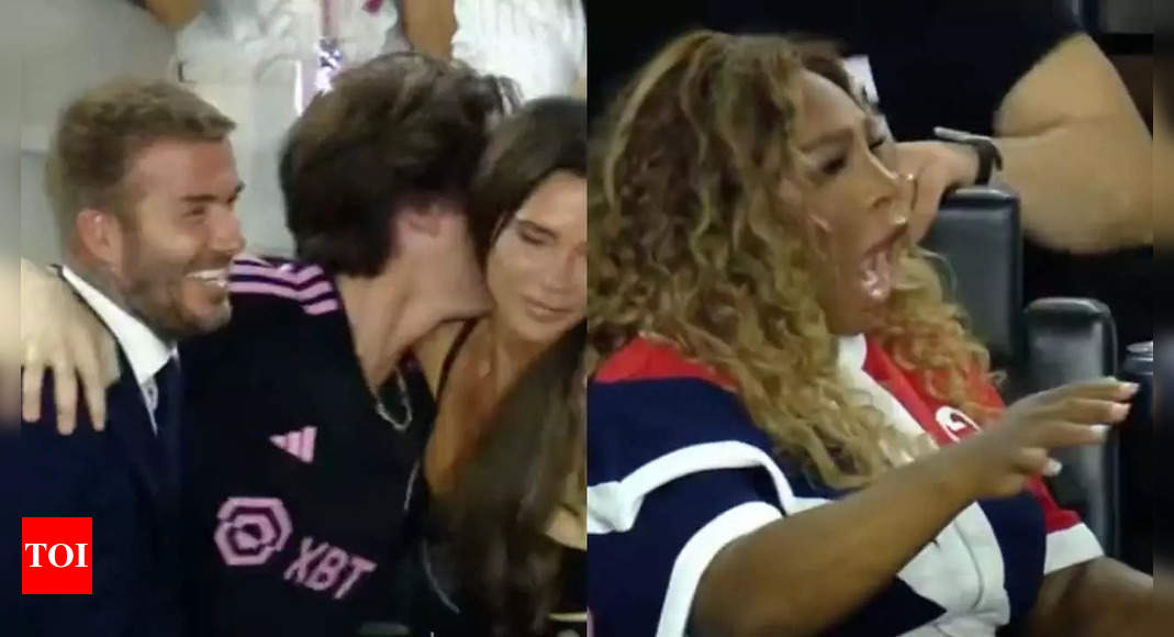 Watch: David Beckham, Serena Williams go crazy as Lionel Messi makes memorable Inter Miami debut | Football News – Times of India