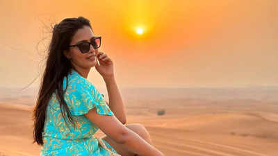 Neha Gowda on her recent vacation to Dubai, says, "There was never a dull moment on this trip"