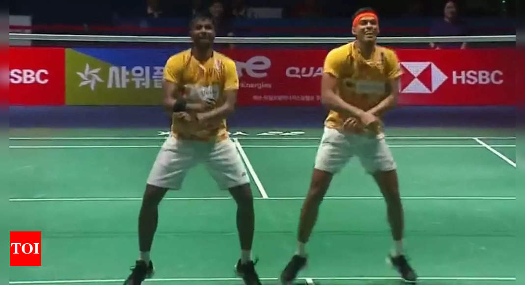 Watch: Satwik-Chirag celebrate Korea Open victory in ‘Gangnam style’ | Badminton News – Times of India