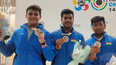 Indian men's trap team wins silver medal at ISSF World Junior Championship