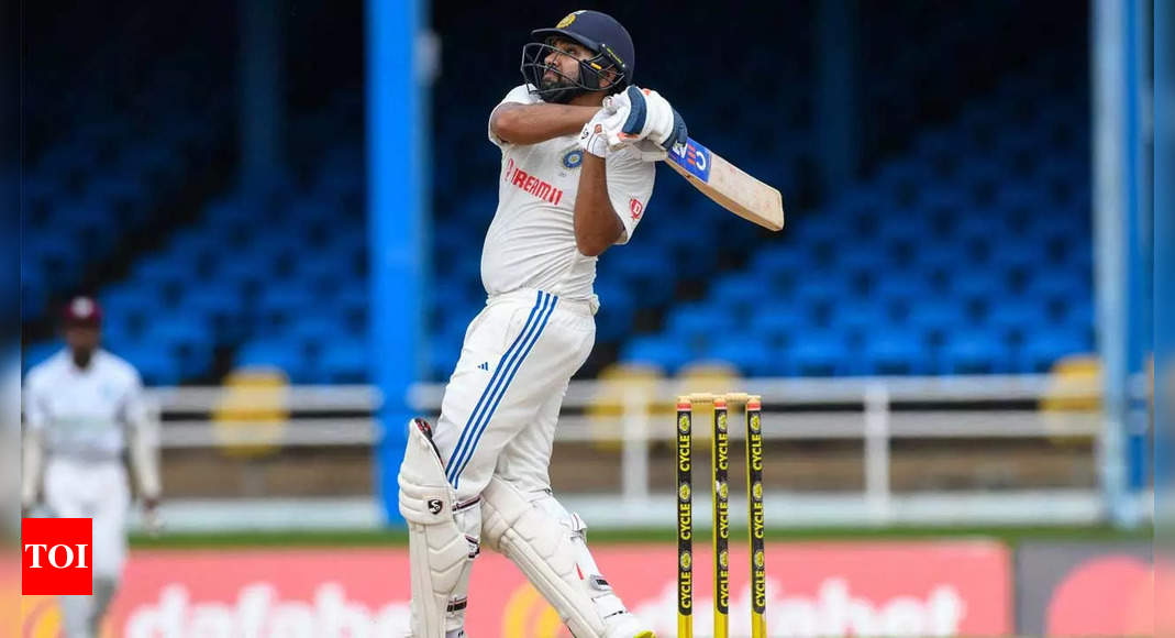 India vs West Indies: Rohit Sharma slams his fastest Test fifty | Cricket News – Times of India