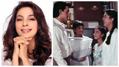 Juhi Chawla reveals deets about the kurta scene in 'Hum Hain Rahi Pyar Ke' with Aamir Khan in viral video - WATCH