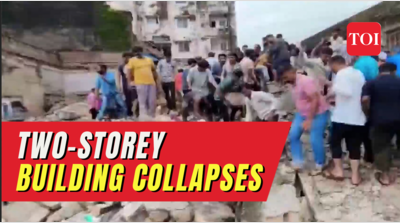 Junagadh: Two-storey building collapses, many feared trapped