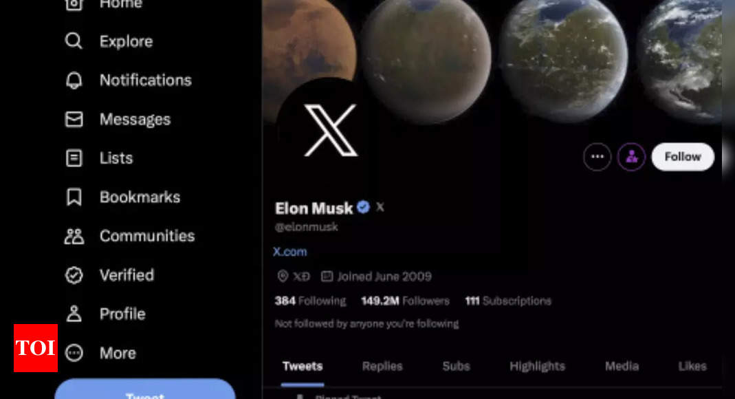 Elon Musk reveals new ‘X’ logo to replace Twitter’s blue bird – Times of India