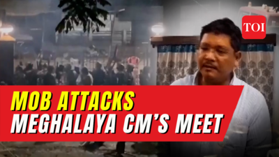 At least 7 injured as protestors pelt stones at Meghalaya CM Conrad Sangma’s meet with Garo outfit