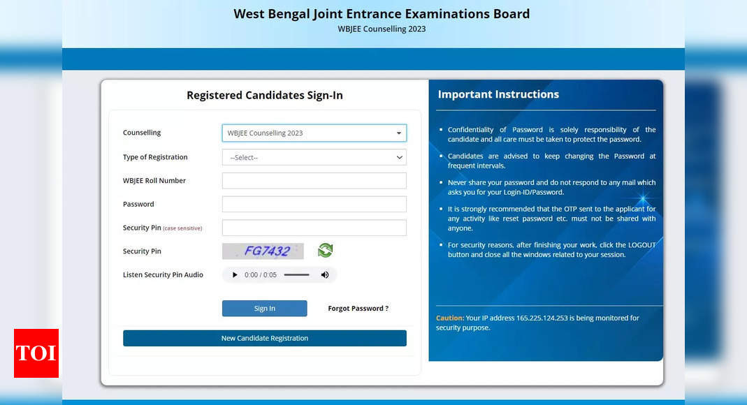 WBJEE Counselling 2023 registration ends today, application link here