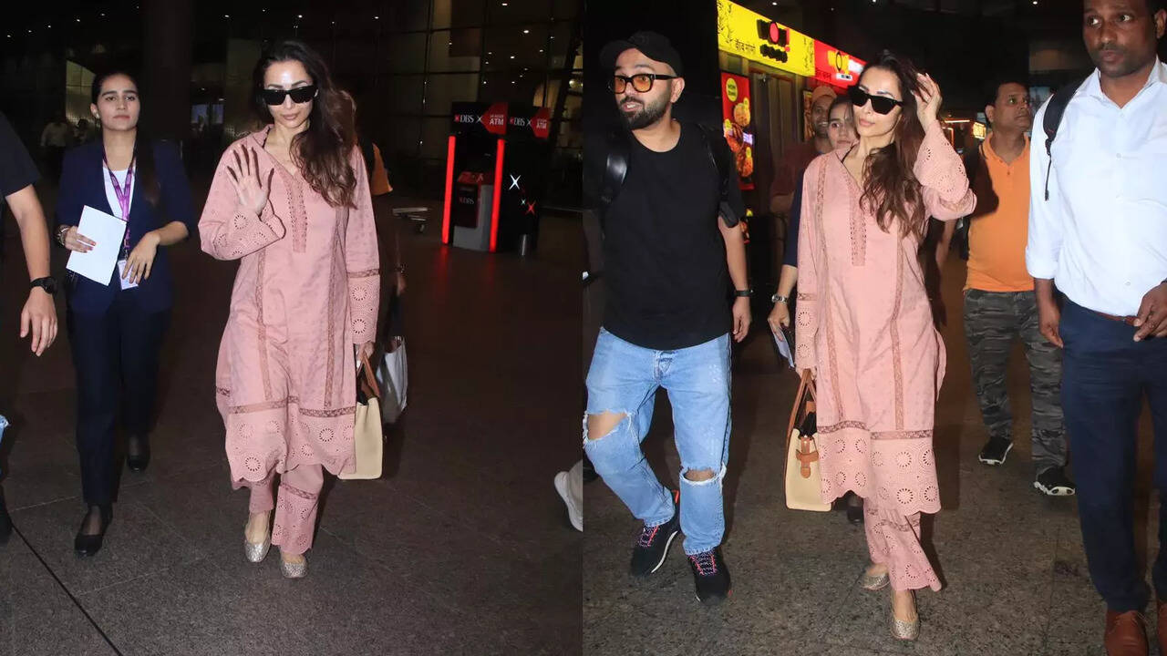 49-year-old Malaika Arora ditches her BOLD yoga attire, rocks a glamorous  desi avatar at airport | Etimes - Times of India Videos