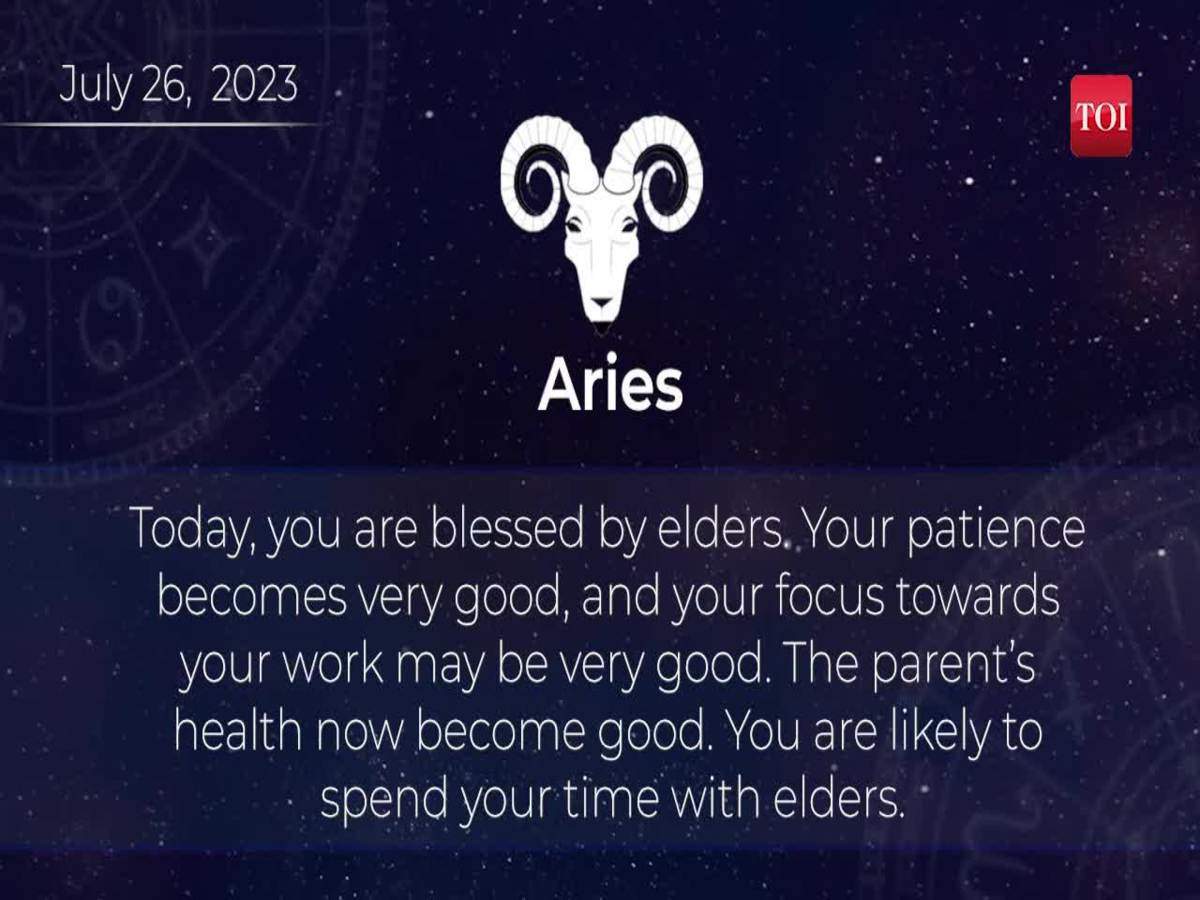 Horoscope today July 26 2023 Here are the astrological predictions for your zodiac signs