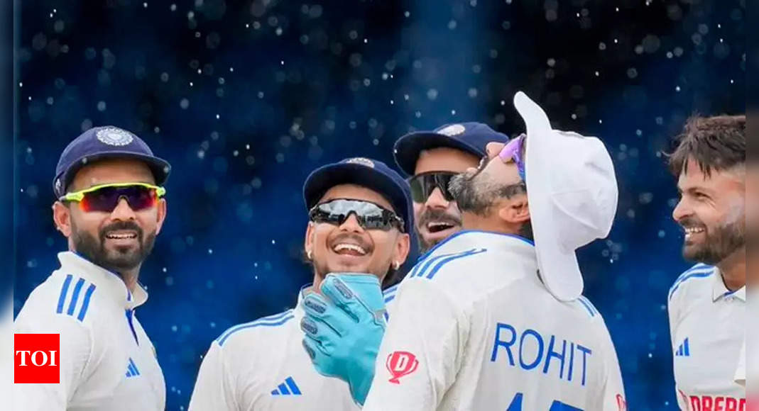 ‘Mumbai ya Trinidad’: Rohit Sharma’s hilarious tweet after rain plays spoilsport in 2nd Test | Cricket News – Times of India