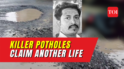 Biker run over by dumper while dodging potholes in Kalyan, kin blame authorities for death