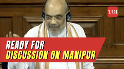 'Government is ready to discuss Manipur issue,' HM Amit Shah tells opposition in Lok Sabha