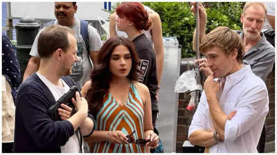 Spotted: Richa Chadha shoots with British actor William Moseley in London