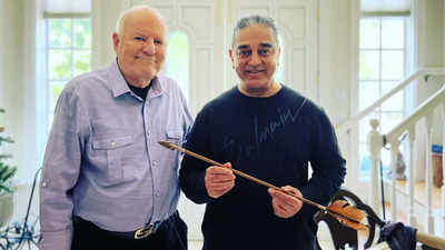 Kamal Haasan catches up with American make-up artist Michael Westmore