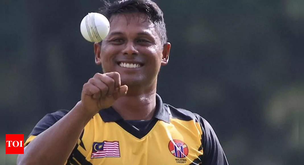 Little known Malaysia bowler becomes the first male cricketer to take seven wickets in a T20I | Cricket News – Times of India