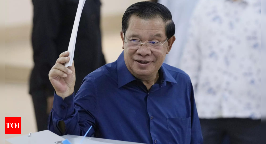 Hun Sen: Cambodian Prime Minister Hun Sen says he will step down in 3 weeks and his son will succeed him – Times of India