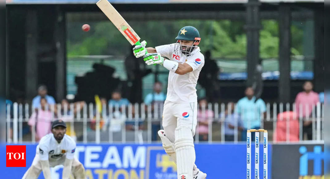 Pakistan vs Sri Lanka: Mohammad Rizwan replaces Sarfaraz Ahmed as a concussion substitute in second Test | Cricket News – Times of India