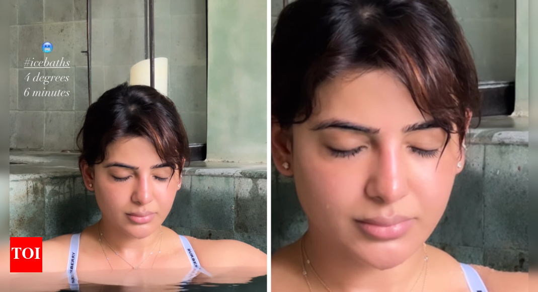 Samantha Ruth Prabhu takes Ice Bath for 6 minutes under 4 degrees ...