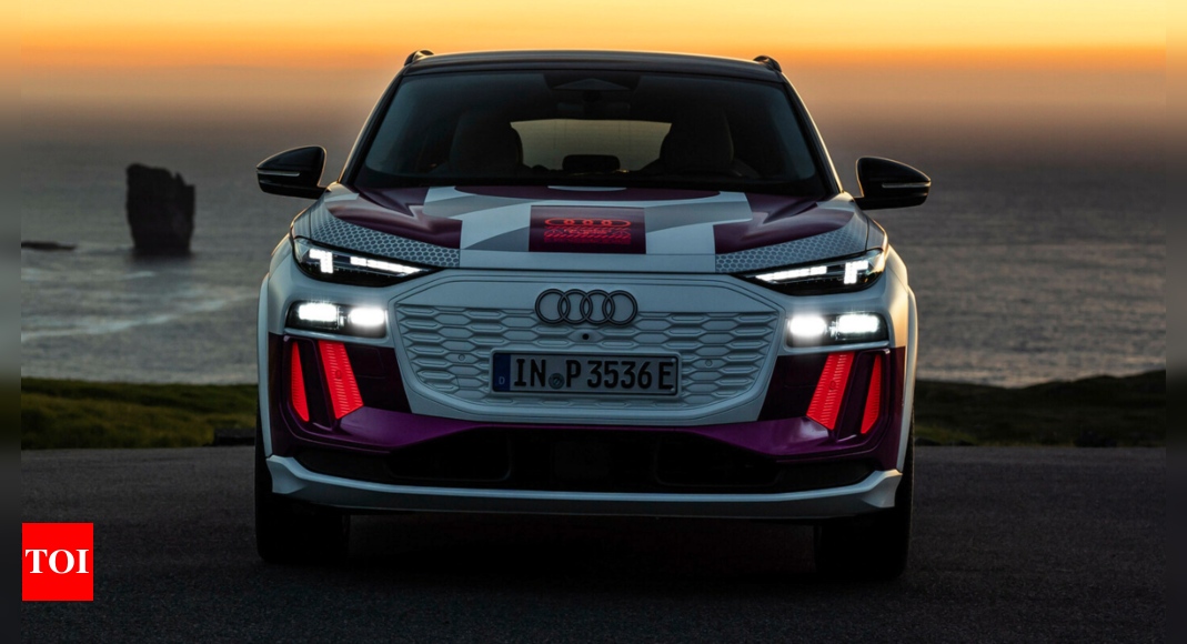 Audi Q6 E-Tron: Audi Q6 e-tron prototype officially revealed with ...
