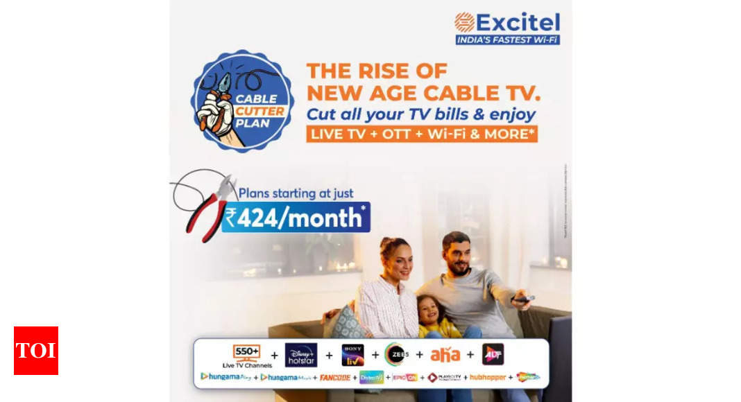 Cable Cutter: Excitel launches new ‘Cable-Cutter’ plan with 12 OTT platforms, 550+ Live TV channels