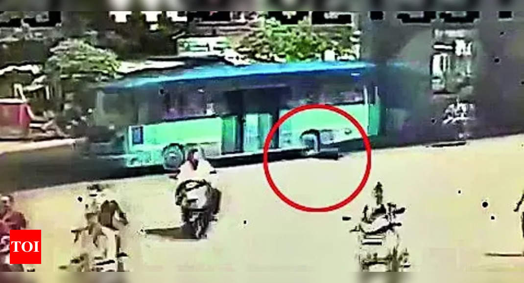 Man Falls Off City Bus, Gets Crushed Under Its Wheels | Surat News ...