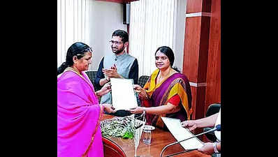 Promoted anganwadi workers receive appointment letters
