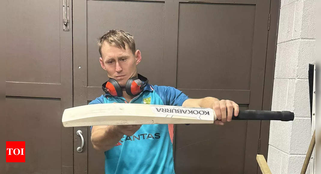 Watch: Marnus Labuschagne borrows instruments from floor employees to work on his bat earlier than closing Ashes Take a look at | Cricket Information – Instances of India