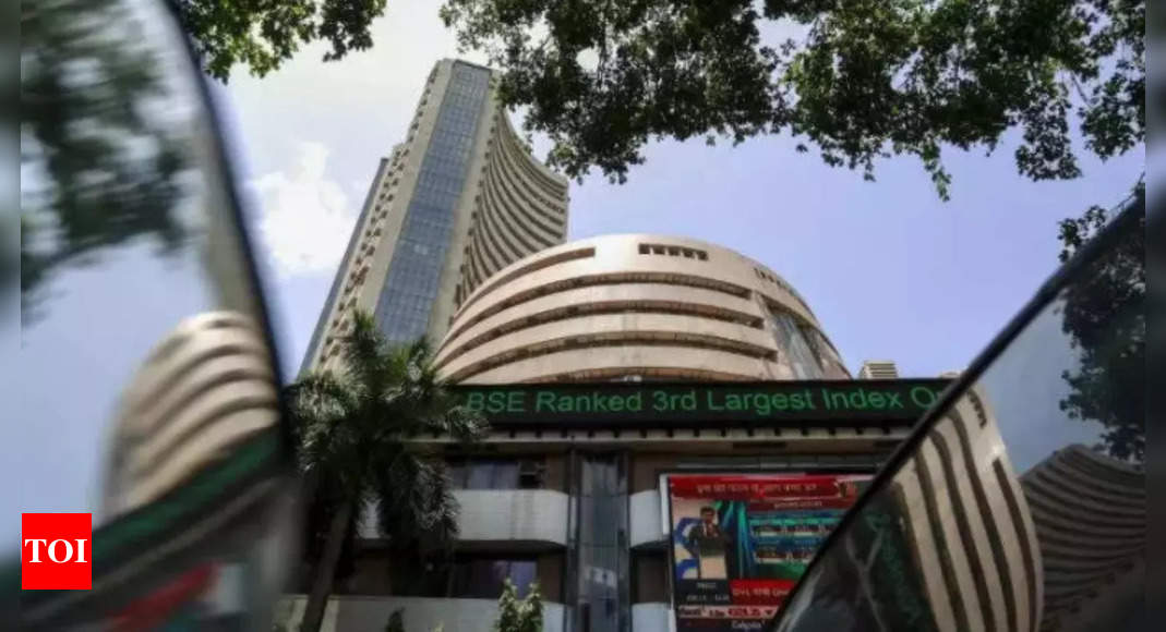 Indian blue-chip shares reverse to end lower as financials, autos weigh – Times of India