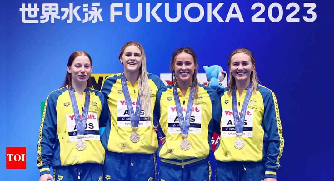Australia break women’s 4x200m freestyle relay world record | More sports News – Times of India
