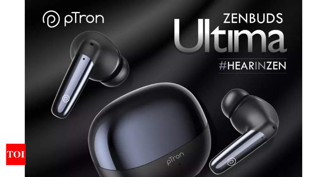 Zenbuds Ultima: Ptron launches Zenbuds Ultima with quad-mic setup, 50 hours of battery life – Times of India