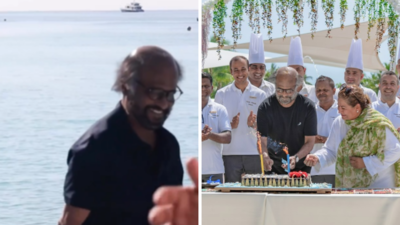 Watch | Rajinikanth received a grand welcome at his stay in Maldives