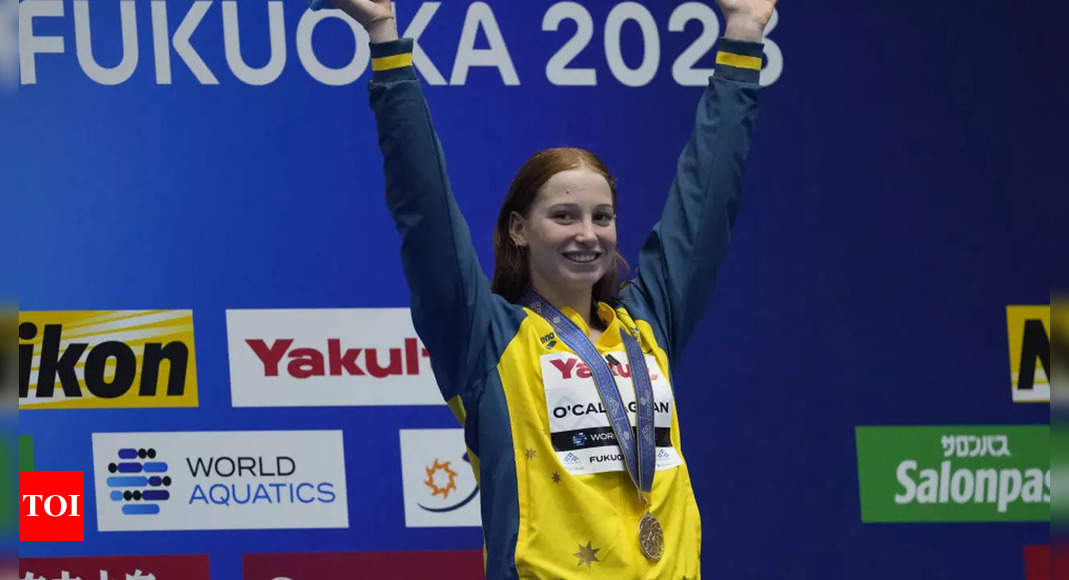 Mollie O’Callaghan becomes first woman to complete 100m-200m freestyle double at worlds | More sports News – Times of India