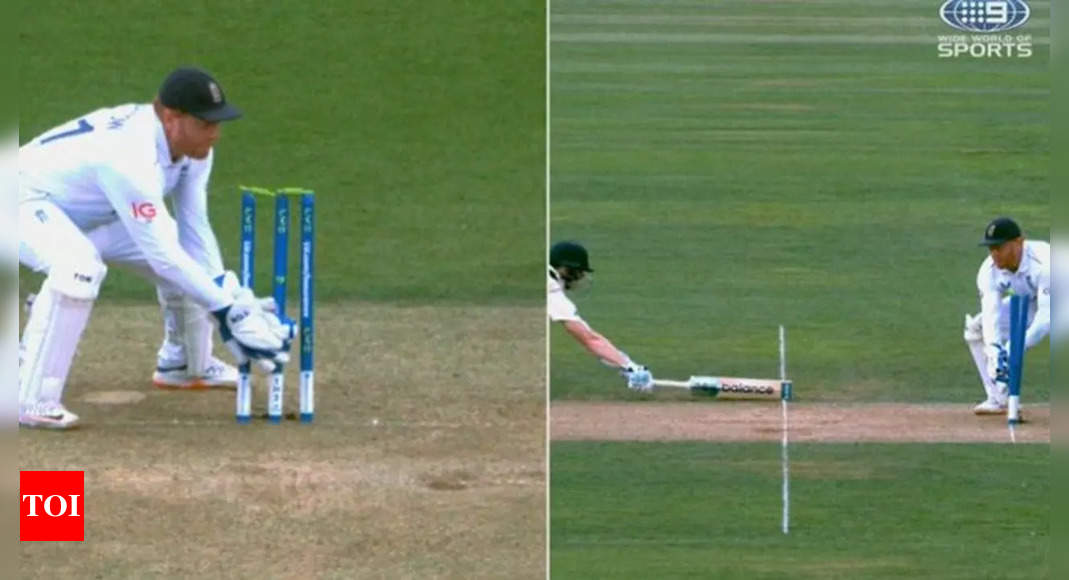 England vs Australia, 5th Ashes Test: Watch – Steve Smith run-out decision sparks another controversy, Ashwin applauds umpire Nitin Menon’s call | Cricket News – Times of India