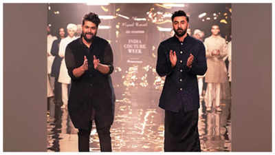 India Couture Week 2023: Ranbir Kapoor exudes Punjabi Munda vibes at Kunal Rawal's show