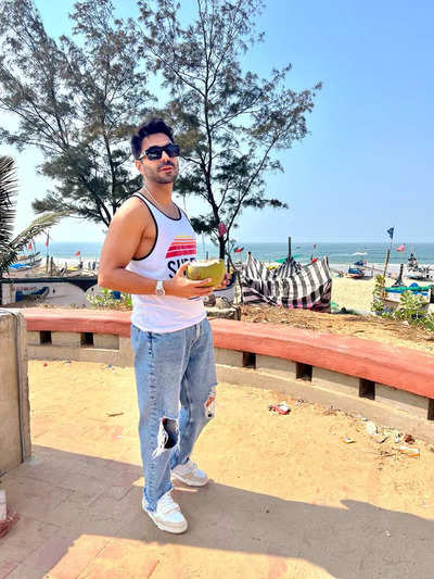 Mohit Sehgal poses for a candid picture during his Goa vacation -  Photogallery