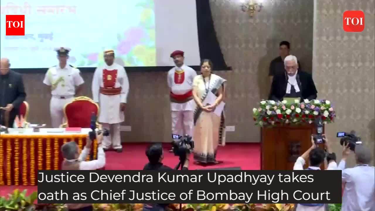 Justice Devendra Kumar Upadhyay takes oath as Chief Justice of Bombay HC