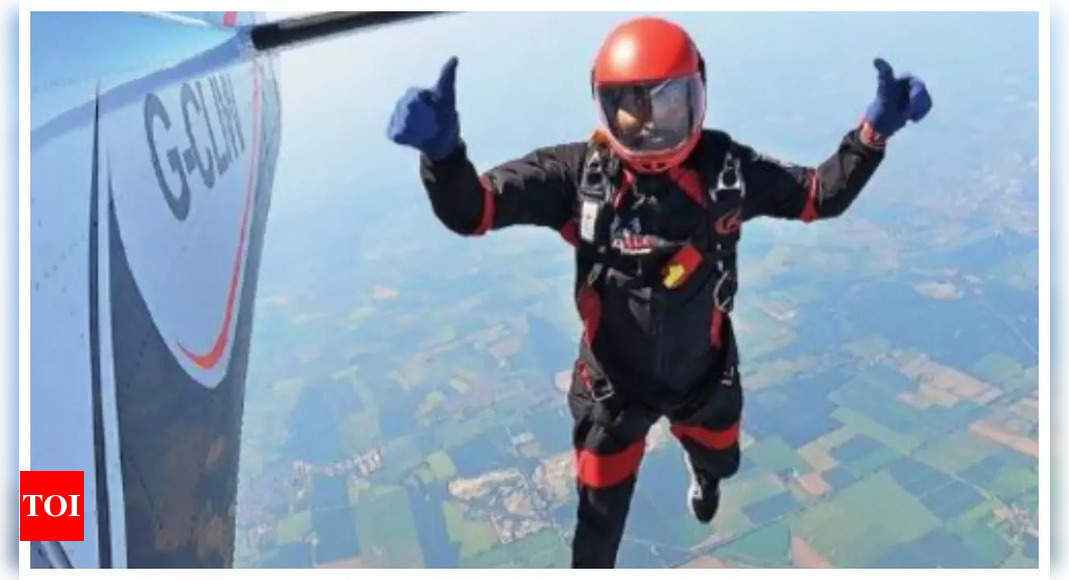 Family said no to Everest, he jumped off a plane 13km high | India News