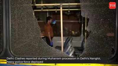 Violent clashes during Muharram processions in Delhi's Nangloi, 10 cops injured