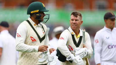 5th Test: Warner and Khawaja hold firm as Australia begin big run chase