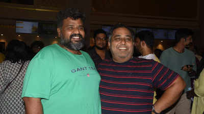 Nalan Kumarasamy & CV Kumar attended the premiere of 'Oppenheimer' at Palazzo in Chennai