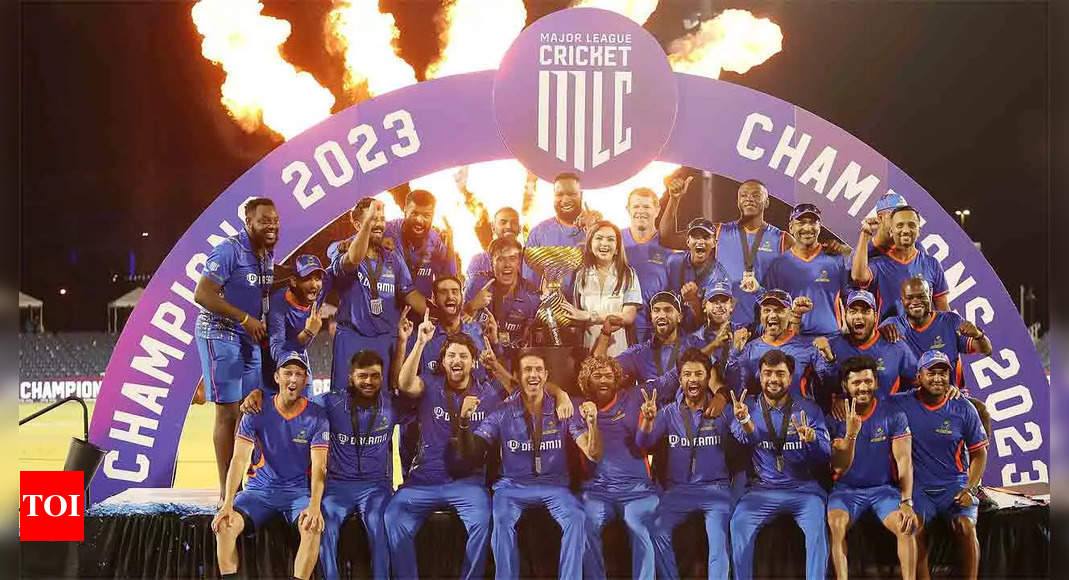 MLC 2023 Champions: Major League Cricket: Nicholas Pooran leads MI New York to inaugural season title | Cricket News – Times of India