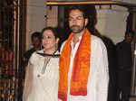 Sudhanshu Pandey with wife