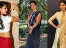 5 things to wear with a sari if you don't have a blouse ready!