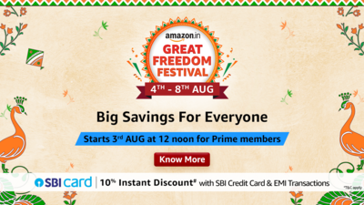 Amazon Great Freedom Festival Sale 2023: Exciting Offers, Big Discounts from 4th August to 8th August