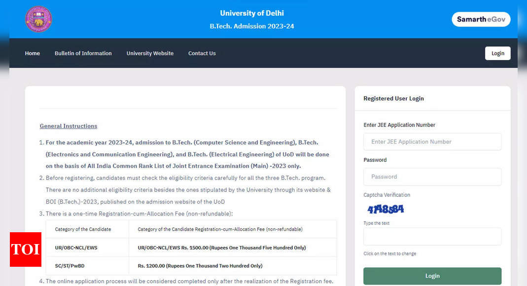 Delhi University to announce first allotment list for BTech admission 2023; Direct link